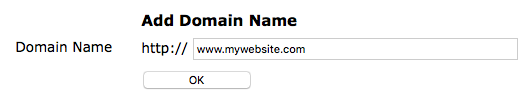 Add Domain Name